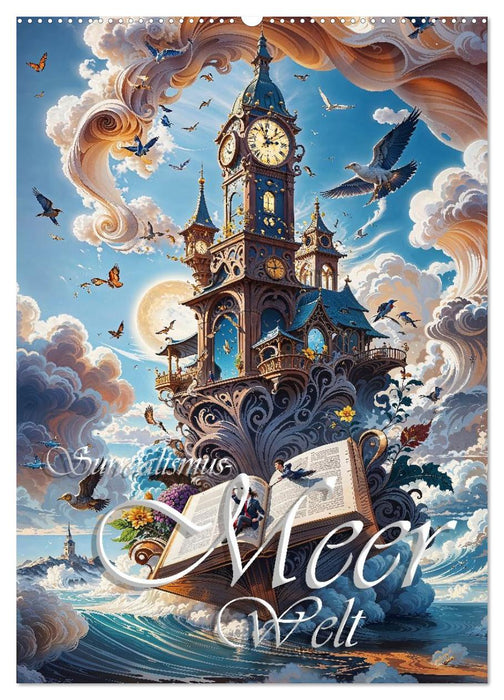 Surrealismus Meer WELT - Digitale Kunst (CALVENDO Wandkalender 2026)