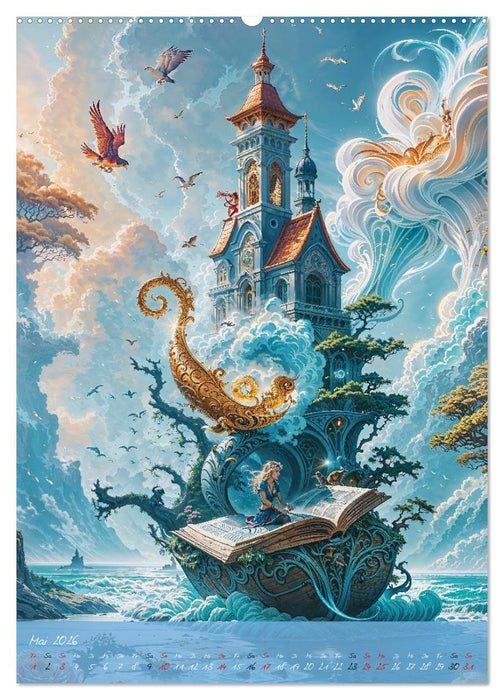 Surrealismus Meer WELT - Digitale Kunst (CALVENDO Wandkalender 2026)