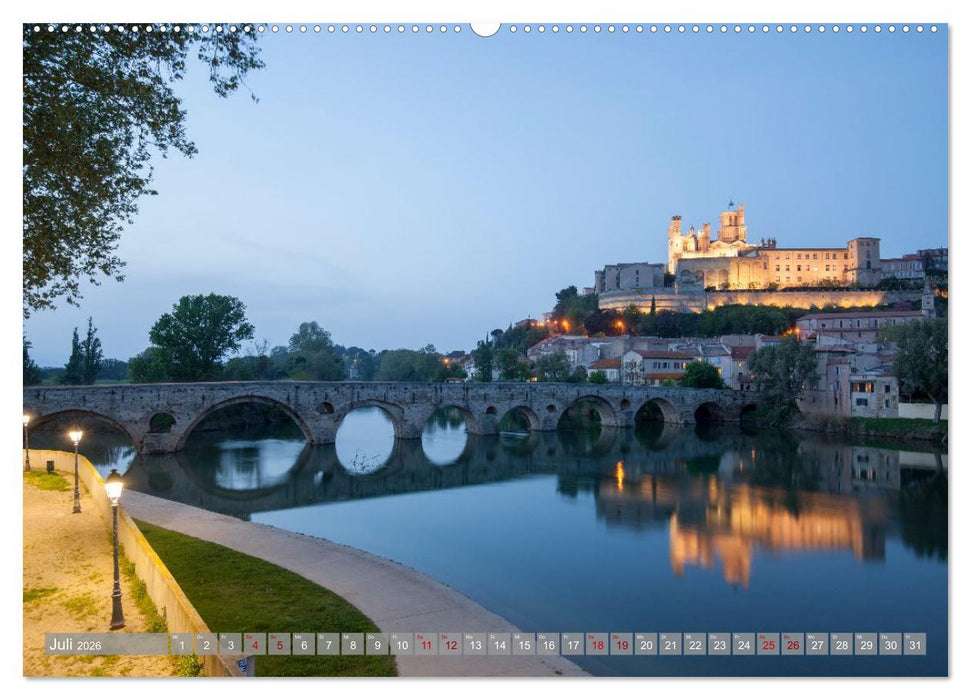 Hausbooturlaub Frankreich - Canal du Midi (CALVENDO Premium Wandkalender 2026)