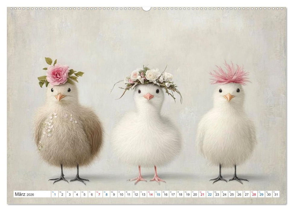 Federzauber und Hochzeitsfreuden (CALVENDO Premium Wandkalender 2026)