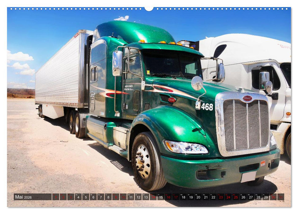 Amerikanische Lastwagen - Trucks (CALVENDO Wandkalender 2026)