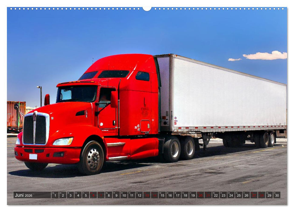Amerikanische Lastwagen - Trucks (CALVENDO Wandkalender 2026)