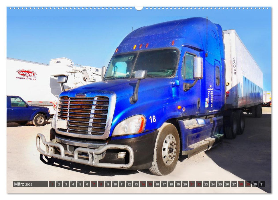 Amerikanische Lastwagen - Trucks (CALVENDO Premium Wandkalender 2026)