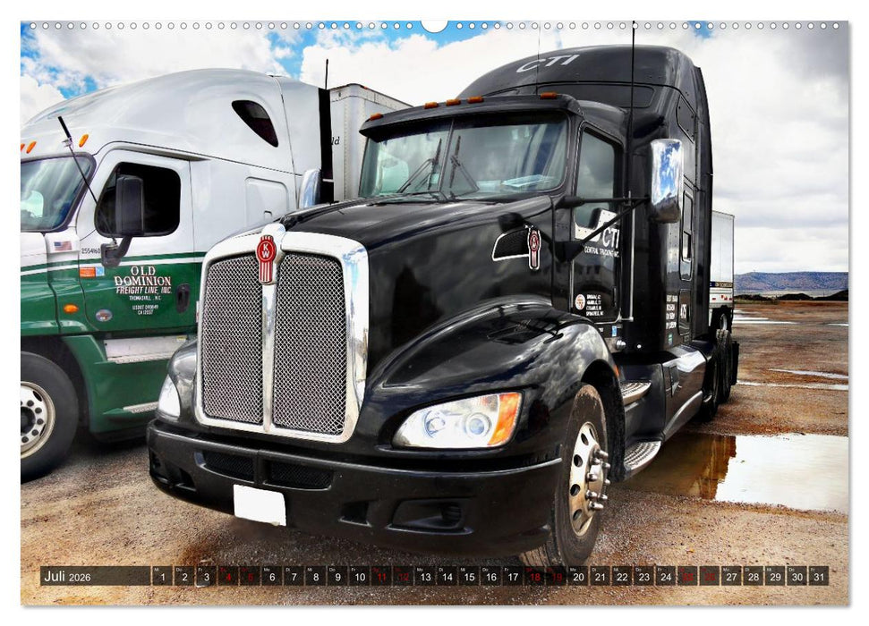 Amerikanische Lastwagen - Trucks (CALVENDO Premium Wandkalender 2026)
