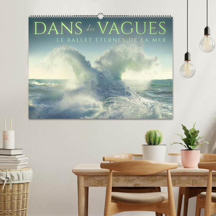 Dans des vagues - Le ballet éternel de la mer (CALVENDO Calendrier mensuel 2026)