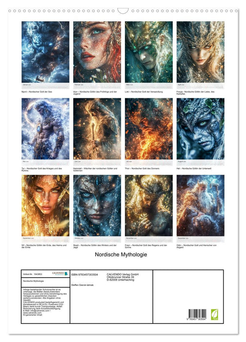 Nordische Mythologie (CALVENDO Wandkalender 2026)