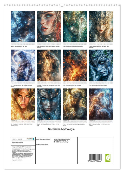 Nordische Mythologie (CALVENDO Premium Wandkalender 2026)