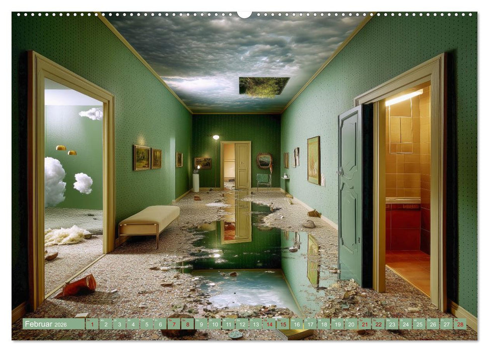 Surreale Welten. Räume der Fantasie (CALVENDO Wandkalender 2026)