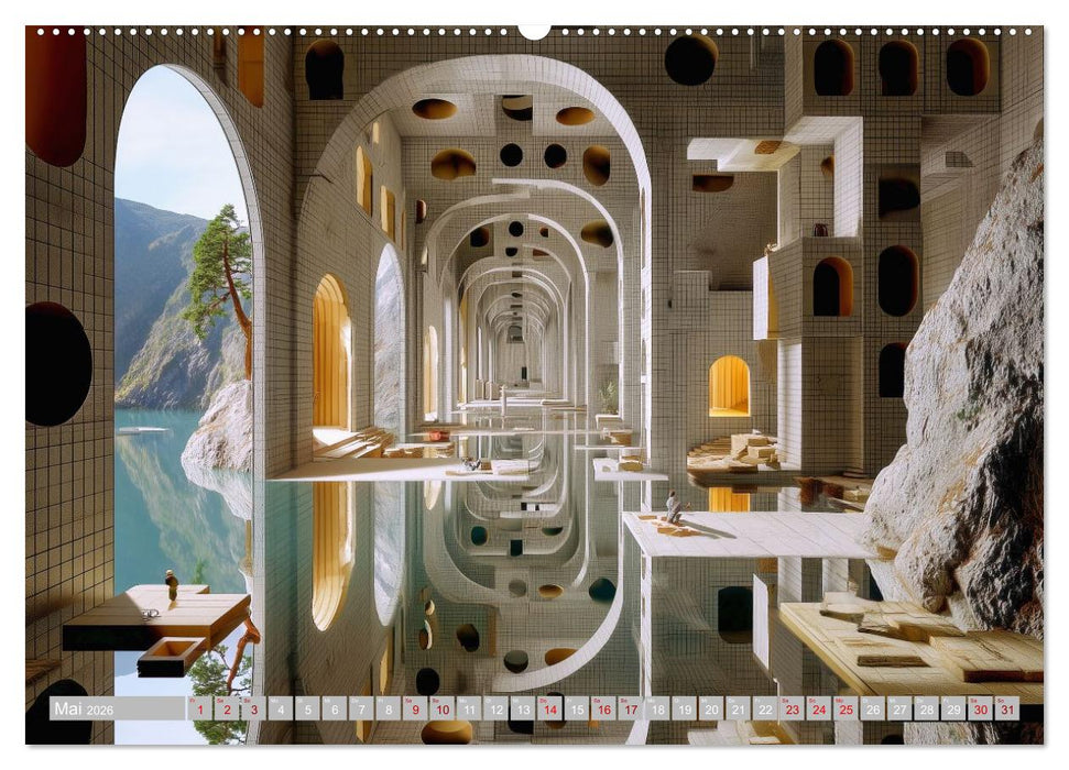 Surreale Welten. Räume der Fantasie (CALVENDO Wandkalender 2026)