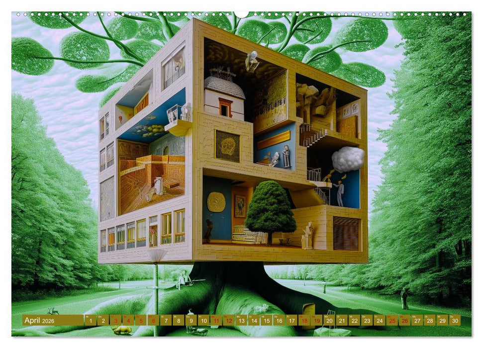 Surreale Welten. Räume der Fantasie (CALVENDO Premium Wandkalender 2026)