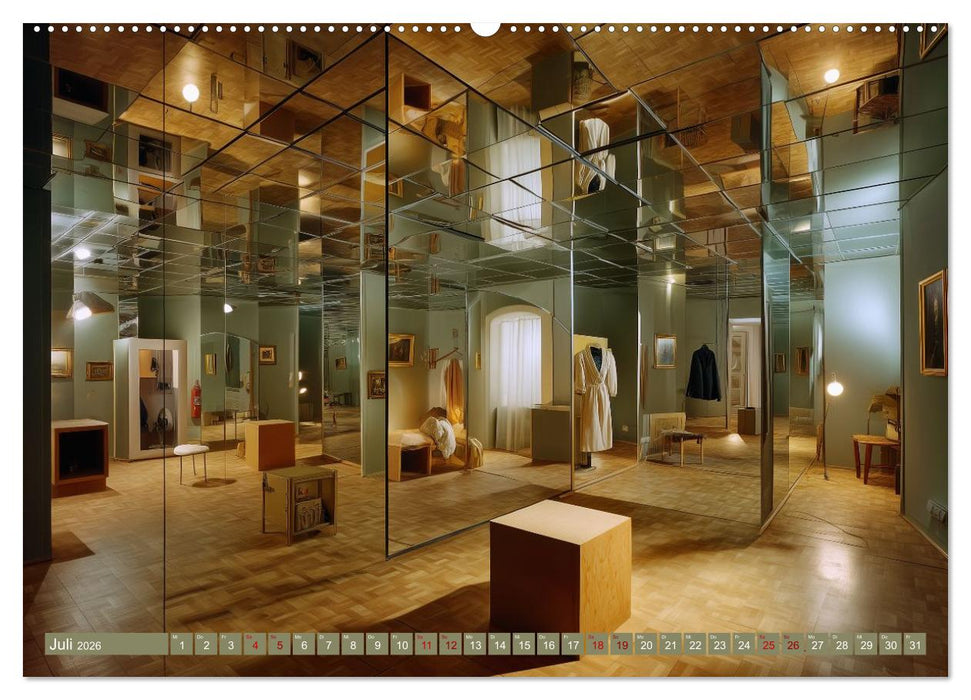 Surreale Welten. Räume der Fantasie (CALVENDO Premium Wandkalender 2026)