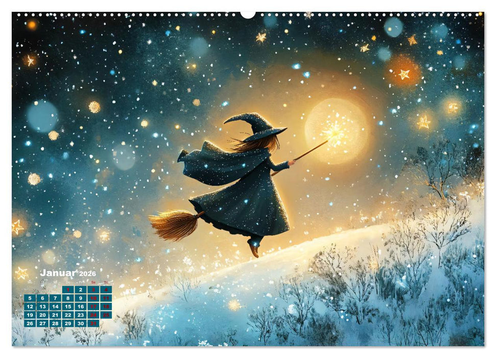 Zauber zur Mitternacht (CALVENDO Premium Wandkalender 2026)