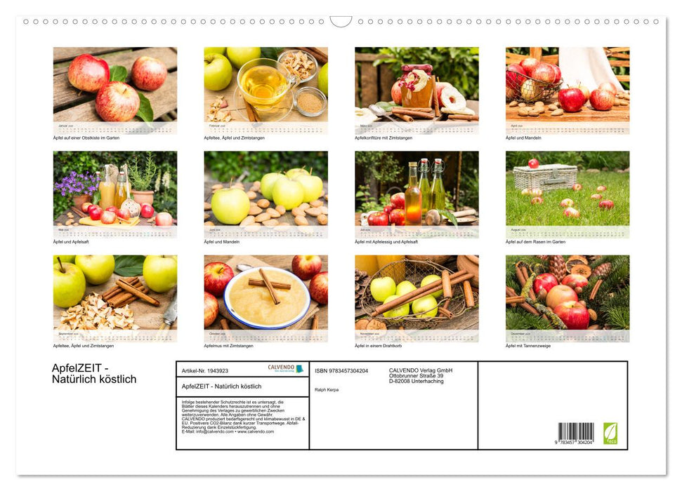 ApfelZEIT - Natürlich köstlich (CALVENDO Wandkalender 2026)
