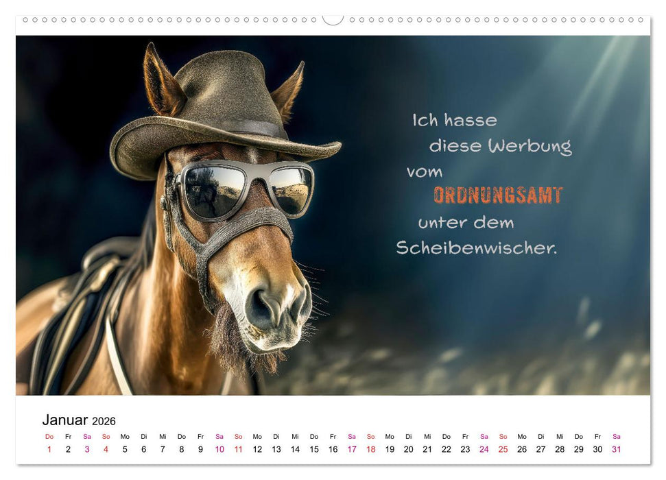 Tierische Klugscheißer (CALVENDO Wandkalender 2026)