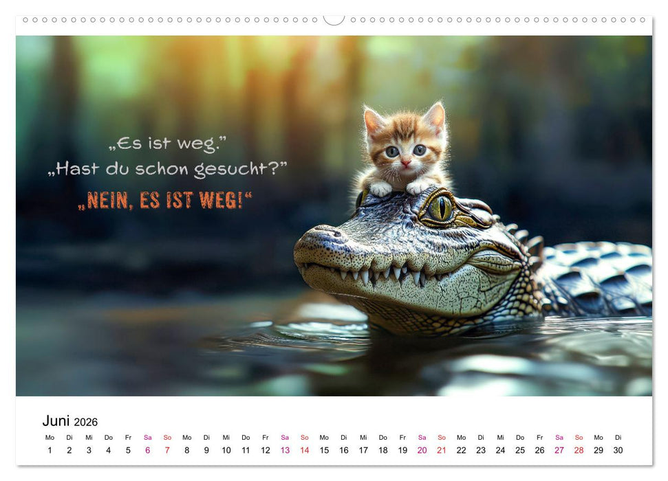 Tierische Klugscheißer (CALVENDO Wandkalender 2026)