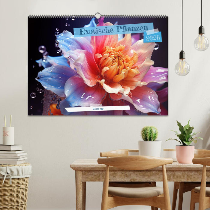 Exotische Pflanzen Close-up (CALVENDO Wandkalender 2026)
