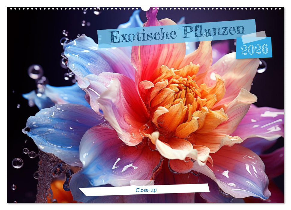 Exotische Pflanzen Close-up (CALVENDO Wandkalender 2026)