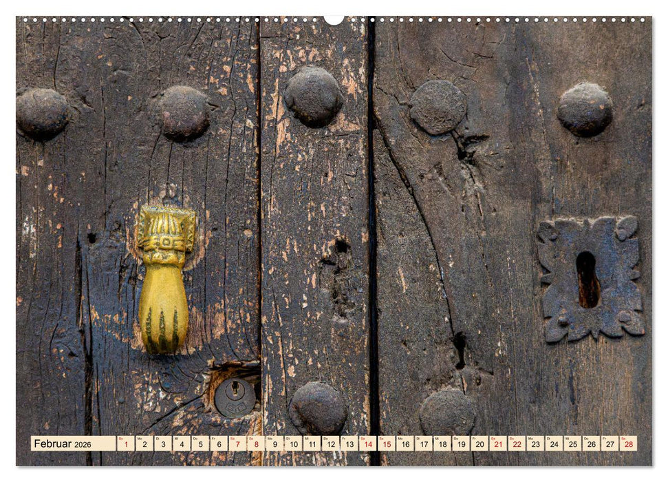 Andalusische Türen (CALVENDO Wandkalender 2026)