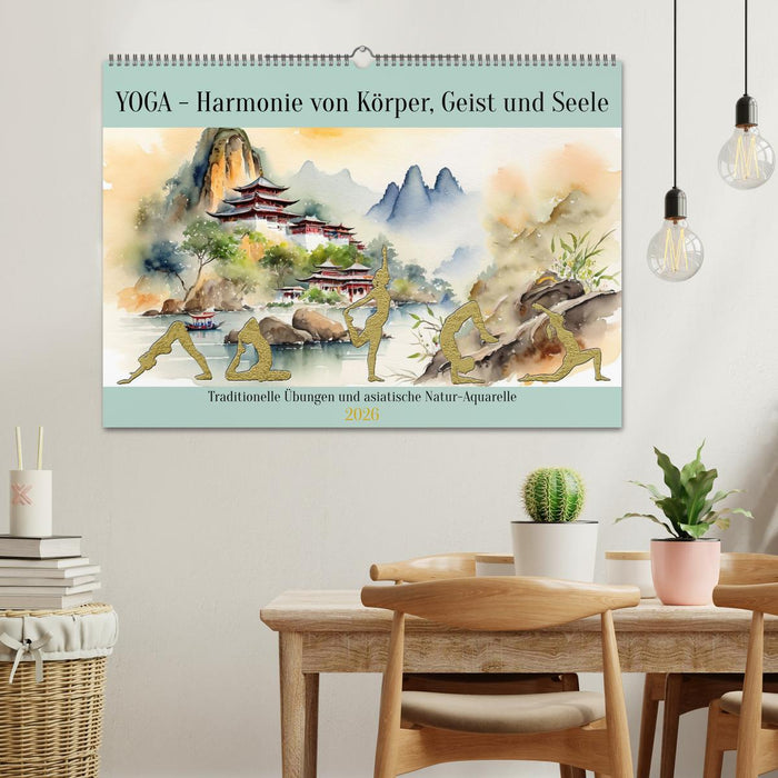 YOGA - Harmonie von Körper, Geist und Seele (CALVENDO Wandkalender 2026)