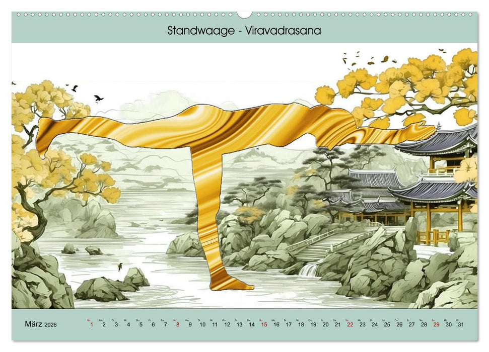 YOGA - Harmonie von Körper, Geist und Seele (CALVENDO Wandkalender 2026)