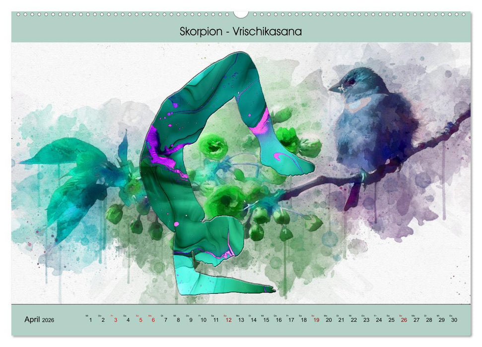 YOGA - Harmonie von Körper, Geist und Seele (CALVENDO Wandkalender 2026)