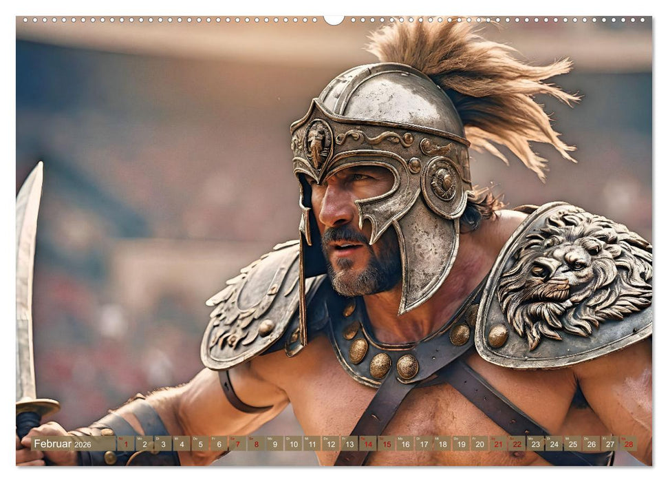 Gladiatoren - ein Leben für den Kampf (CALVENDO Wandkalender 2026)