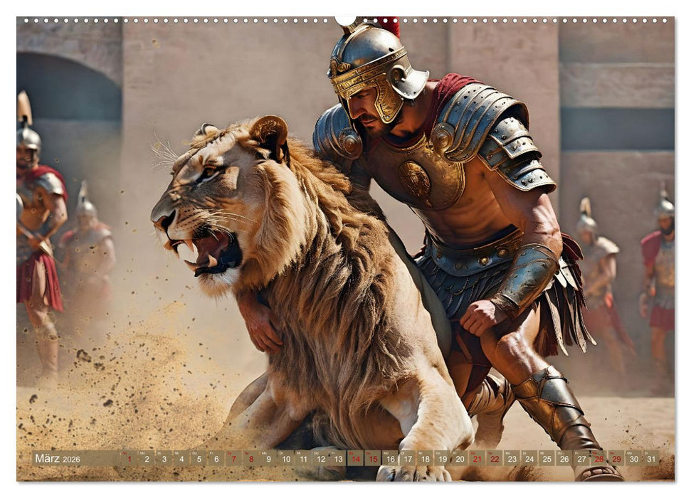 Gladiatoren - ein Leben für den Kampf (CALVENDO Wandkalender 2026)