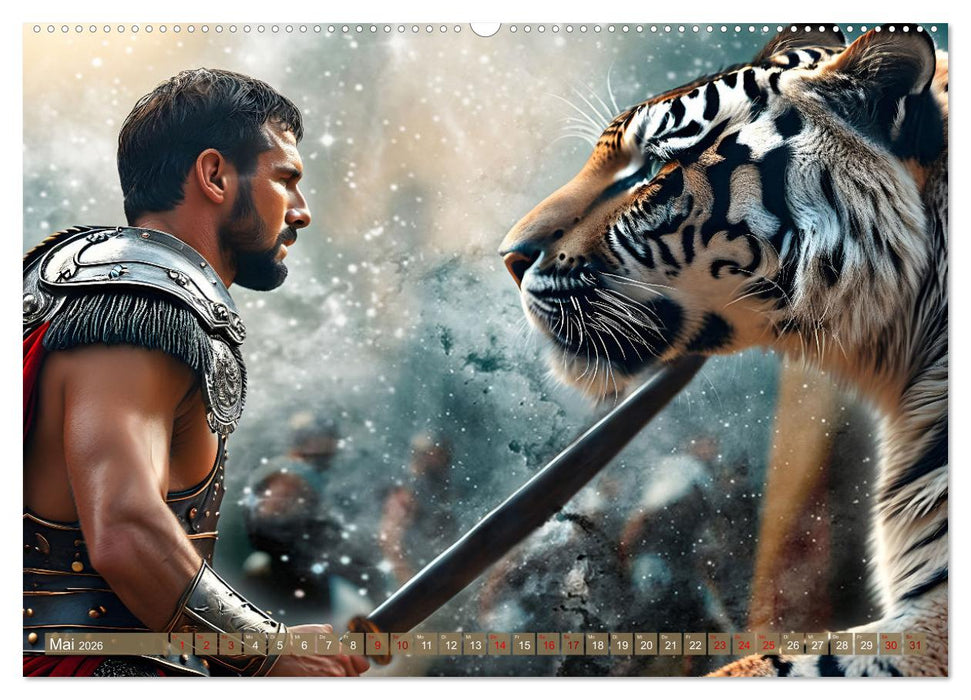 Gladiatoren - ein Leben für den Kampf (CALVENDO Wandkalender 2026)