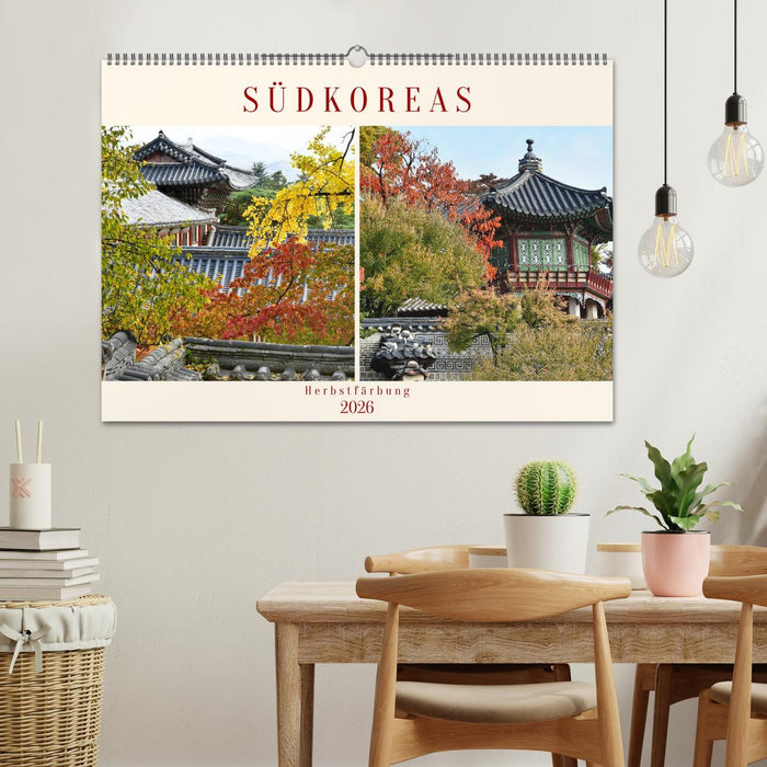 Südkoreas Herbstfärbung (CALVENDO Wandkalender 2026)