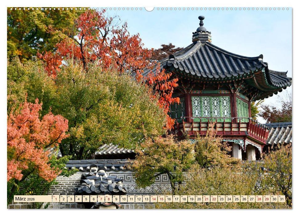 Südkoreas Herbstfärbung (CALVENDO Wandkalender 2026)
