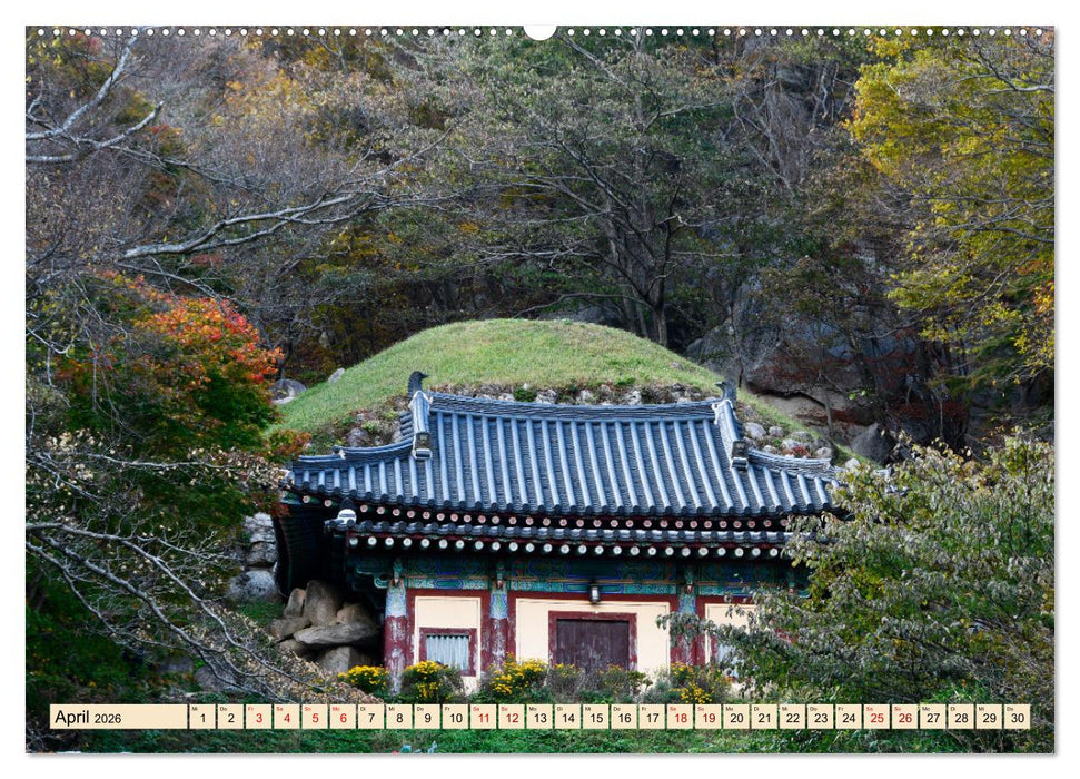 Südkoreas Herbstfärbung (CALVENDO Wandkalender 2026)