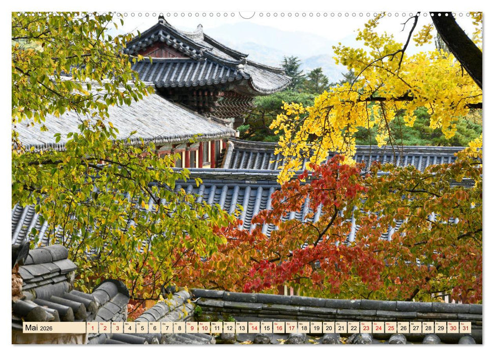 Südkoreas Herbstfärbung (CALVENDO Wandkalender 2026)