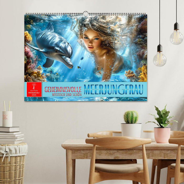 Geheimnisvolle Meerjungfrau (CALVENDO Wandkalender 2026)