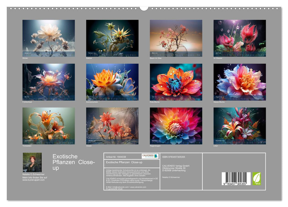 Exotische Pflanzen Close-up (CALVENDO Premium Wandkalender 2026)