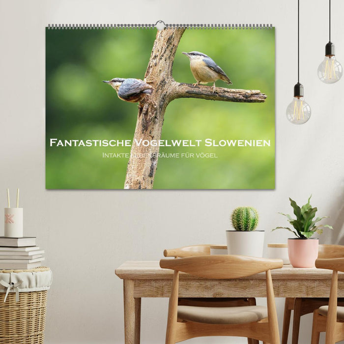 Fantastische Vogelwelt Slowenien (CALVENDO Wandkalender 2026)