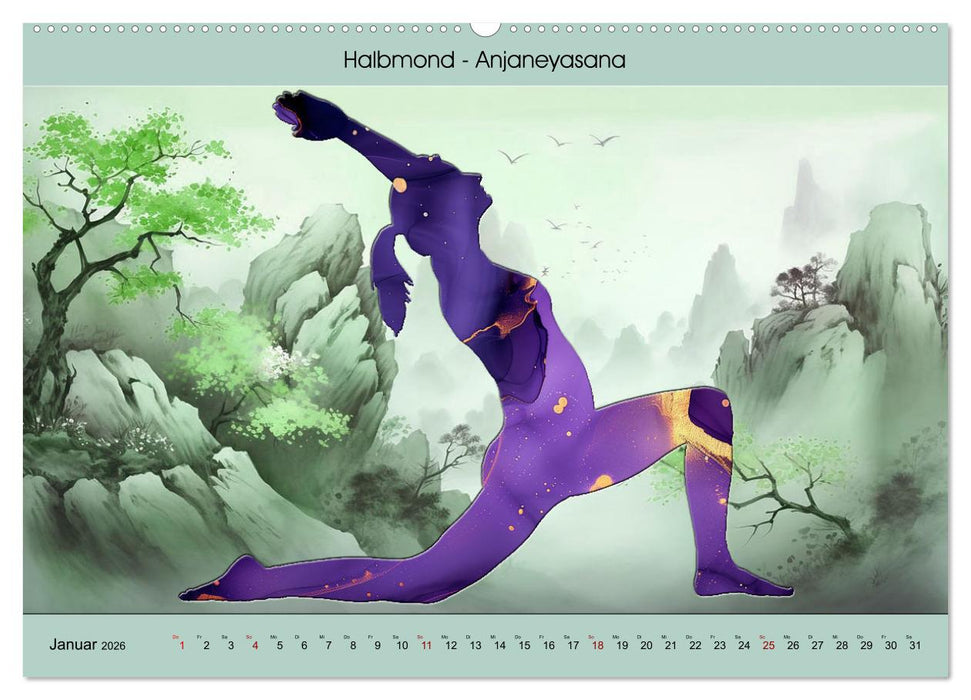 YOGA - Harmonie von Körper, Geist und Seele (CALVENDO Premium Wandkalender 2026)