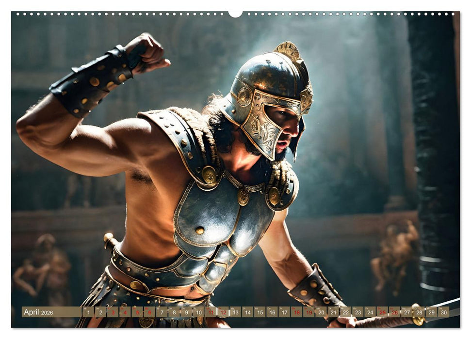 Gladiatoren - ein Leben für den Kampf (CALVENDO Premium Wandkalender 2026)