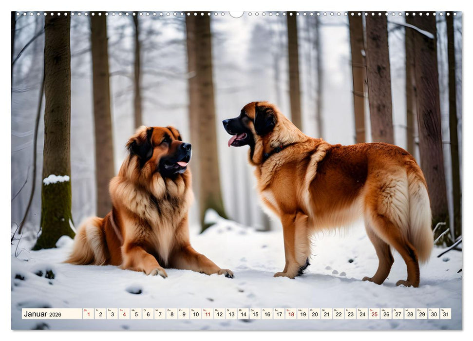 Leonberger - der zahme Löwe (CALVENDO Wandkalender 2026)