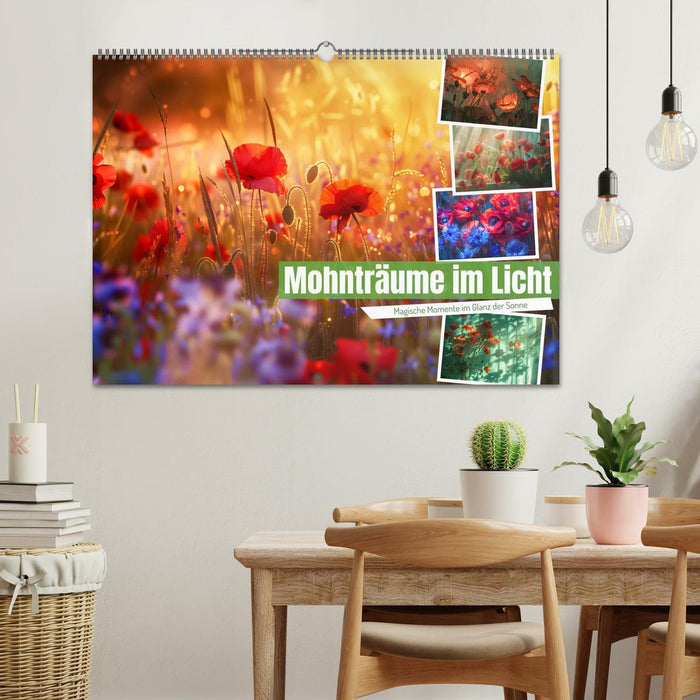 Mohnträume im Licht (CALVENDO Wandkalender 2026)