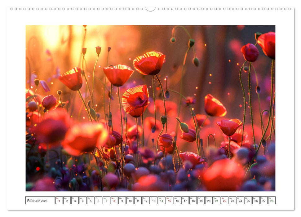 Mohnträume im Licht (CALVENDO Wandkalender 2026)