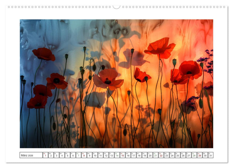 Mohnträume im Licht (CALVENDO Wandkalender 2026)