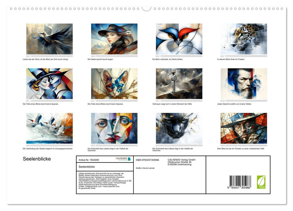 Seelenblicke (CALVENDO Premium Wandkalender 2026)