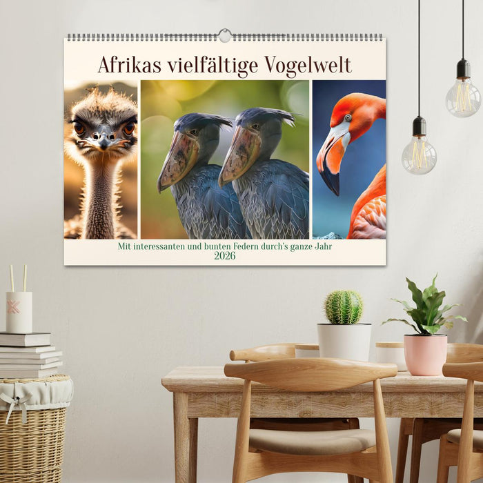 Afrikas vielfältige Vogelwelt (CALVENDO Wandkalender 2026)