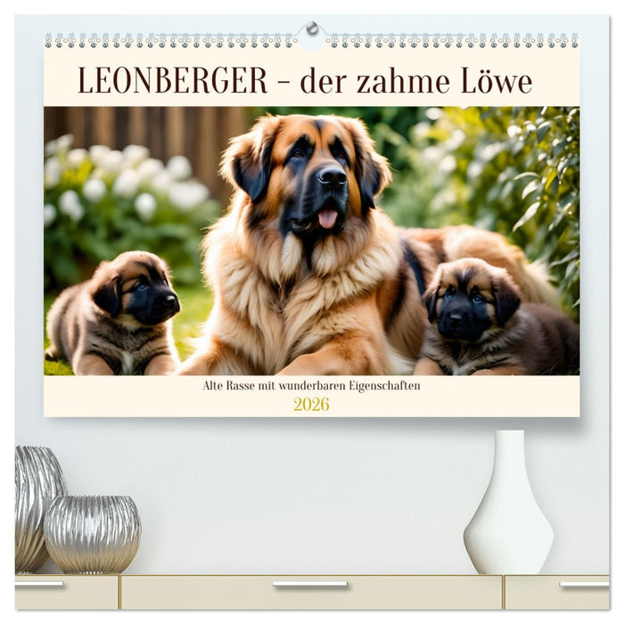 Leonberger - der zahme Löwe (CALVENDO Premium Wandkalender 2026)