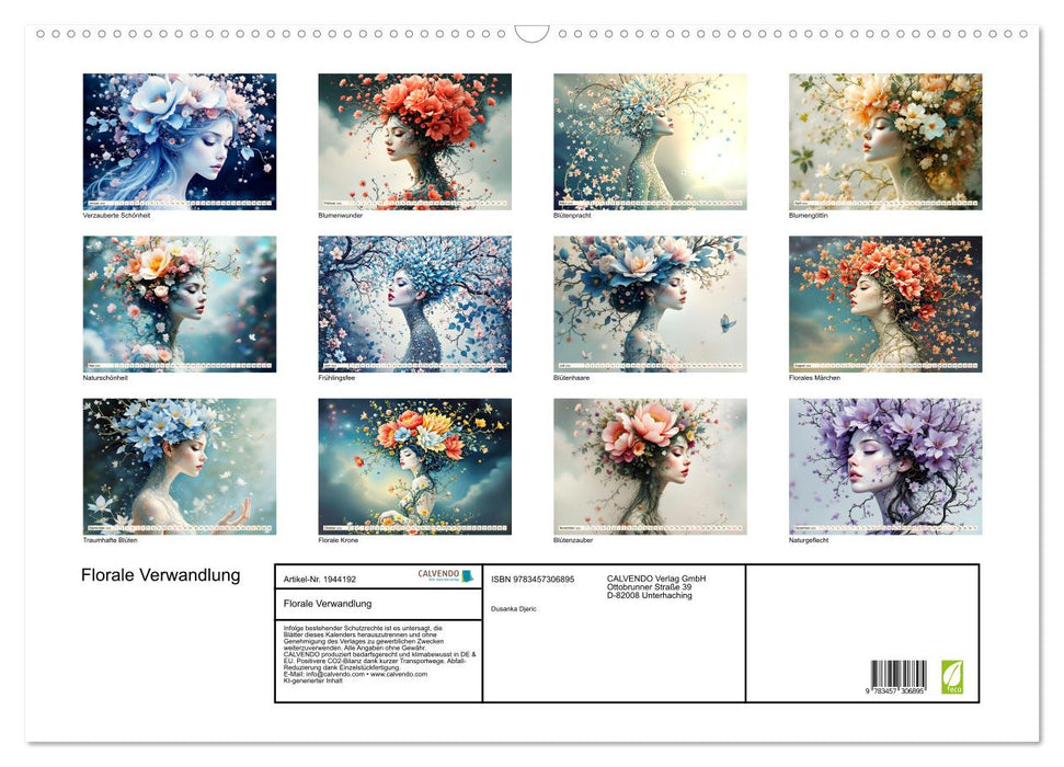 Florale Verwandlung (CALVENDO Wandkalender 2026)