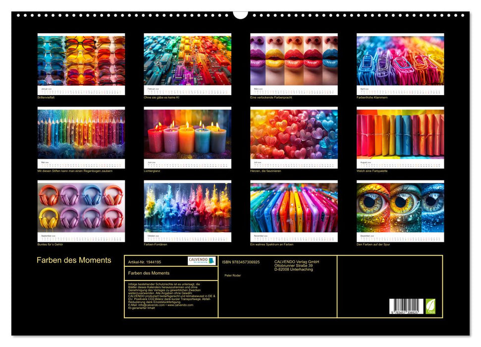 Farben des Moments (CALVENDO Wandkalender 2026)