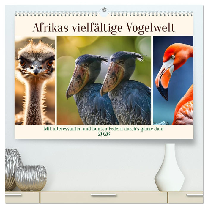 Afrikas vielfältige Vogelwelt (CALVENDO Premium Wandkalender 2026)