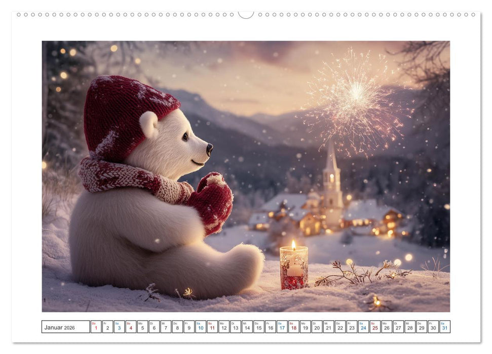 Kleiner Eisbär und die große Welt (CALVENDO Wandkalender 2026)