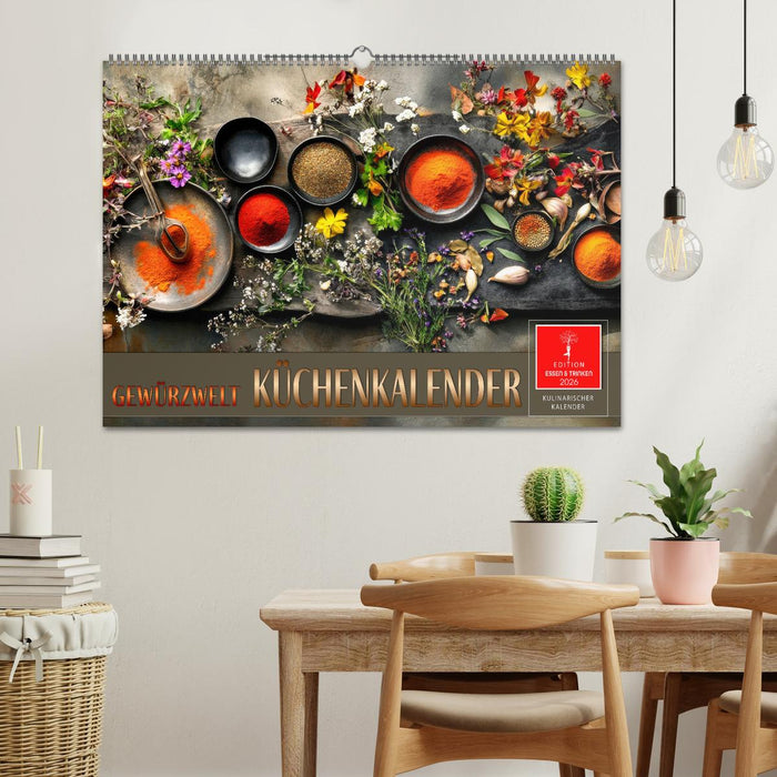 Küchenkalender Gewürzwelt (CALVENDO Wandkalender 2026)