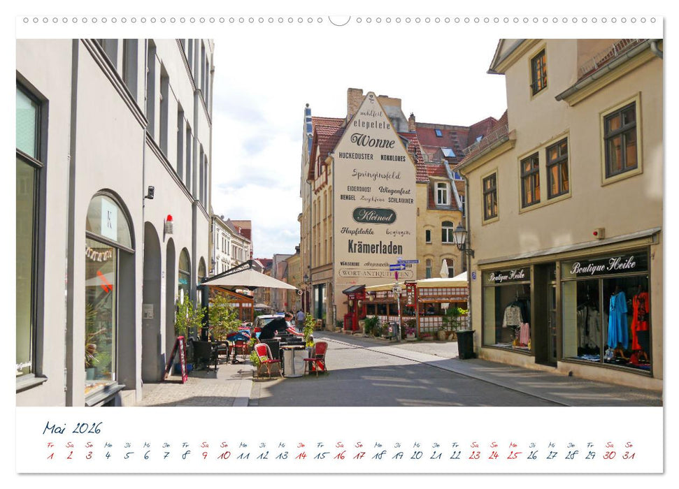 Halle an der Saale. Wir schlendern durch die Heimat von Georg Friedrich Händel (CALVENDO Wandkalender 2026)